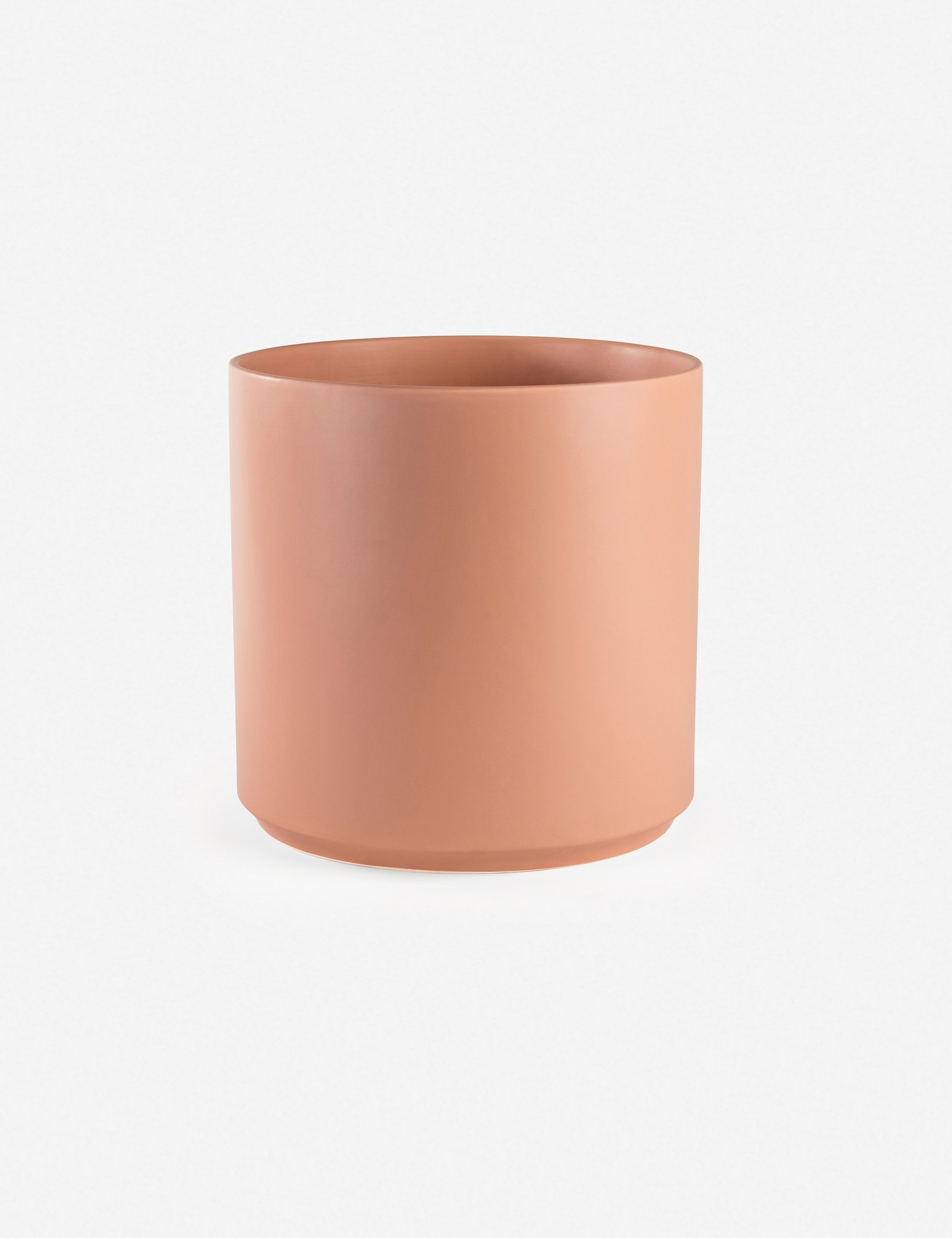 LBE Design Ceramic Planter, Peach 13"Dia x 18"H - with stand - Image 5
