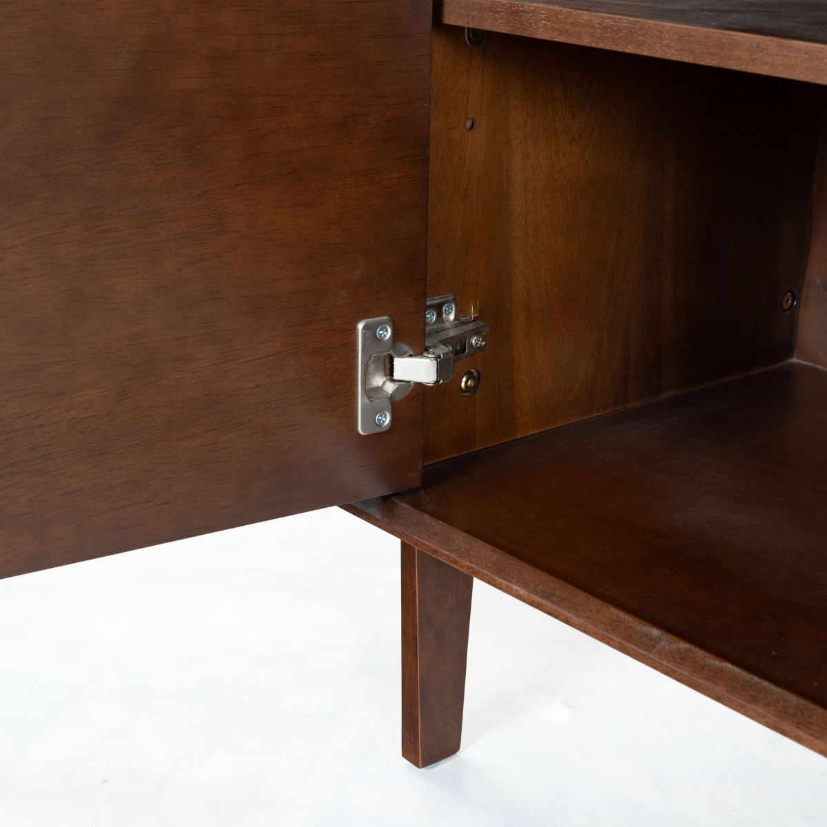 Pasquali Wood Cabinet Bookshelf - Walnut - Image 2