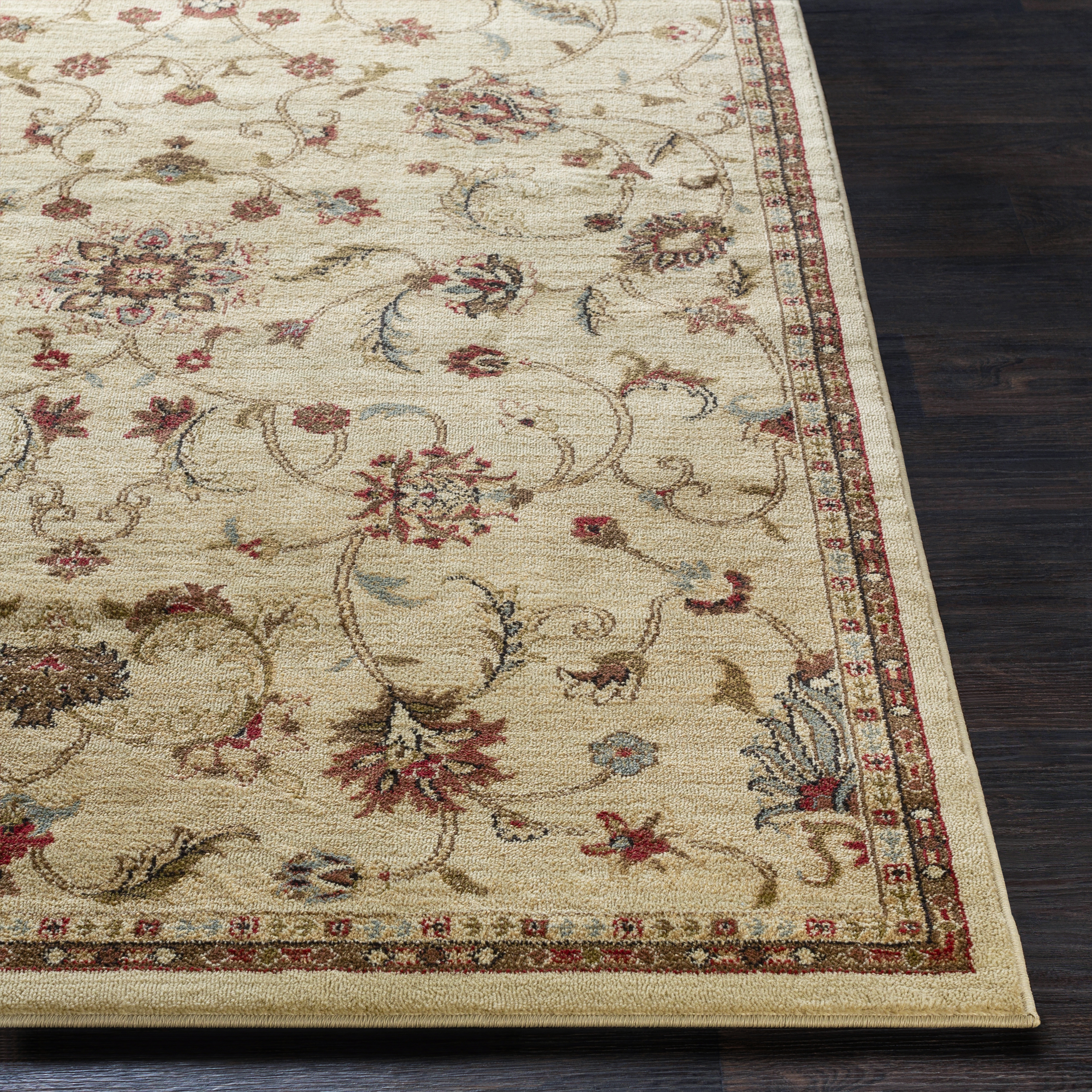 Riley Beige Indoor 3'11" x 5'3" Machine Woven Rug - Image 2