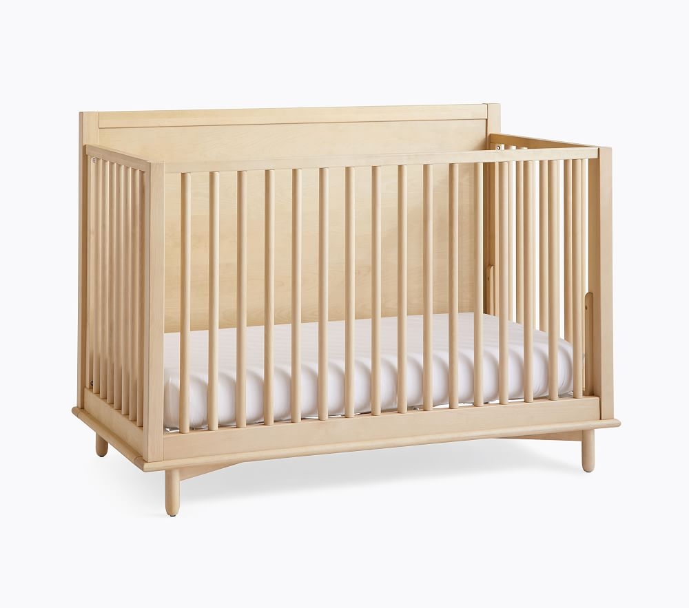 Nash 4-In-1 Convertible Crib & Lullaby Mattress Set, Natural, UPS - Image 0