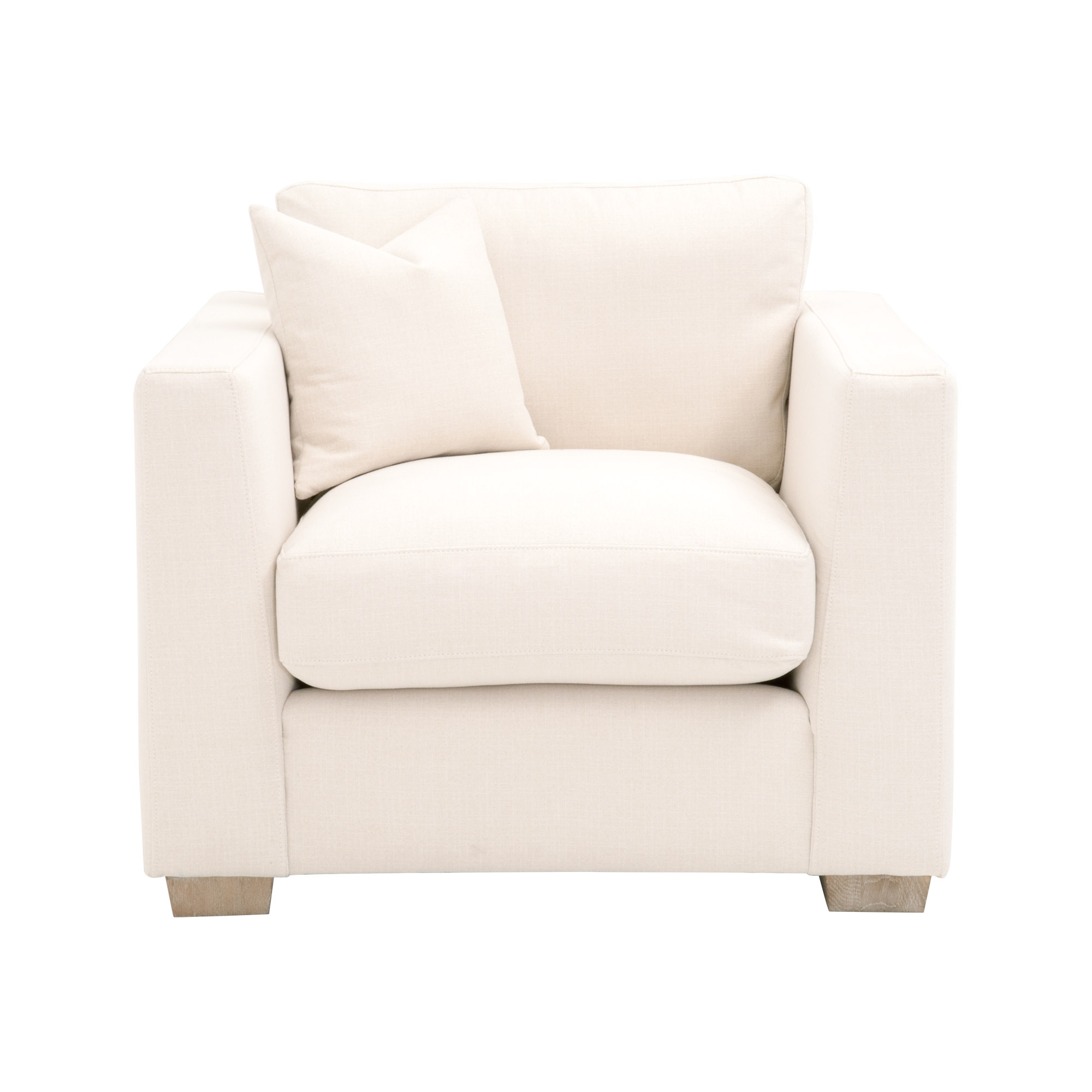 Hayden Taper Arm Sofa Chair, LiveSmart Evolve Broderick-Natural - Image 0