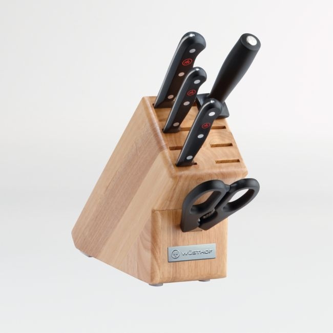 Wusthof ® Gourmet 6-Piece Natural Knife Block Set - Image 0