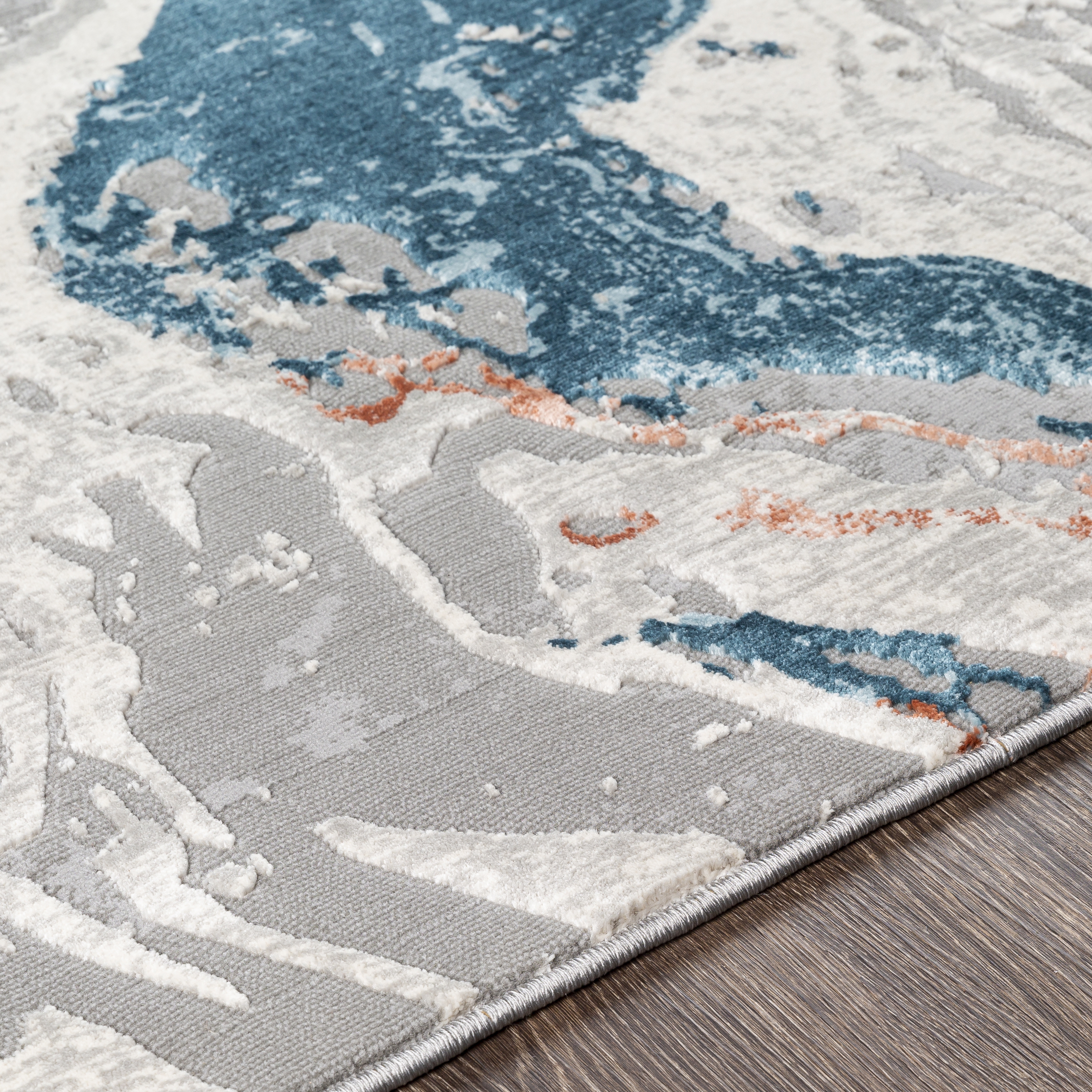 Tibetan Gray Indoor 8'10" x 12'4" Machine Woven Rug - Image 3