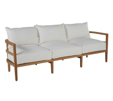 Oxeia Sofa Cushion, Sunbrella(R) - Outdoor Linen; Dove - Image 1
