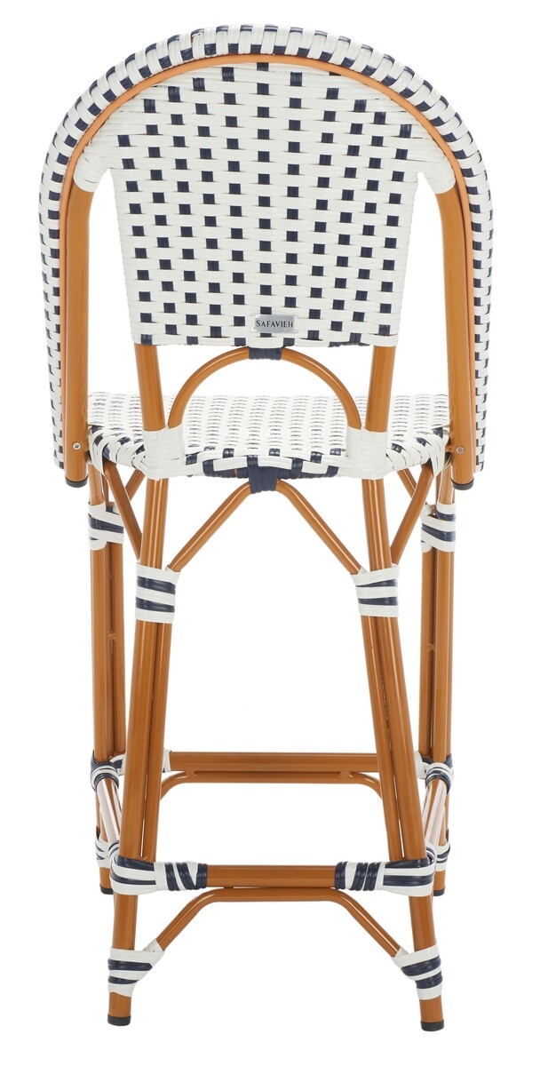 California Counter Stool - White/Navy - Safavieh - Image 8