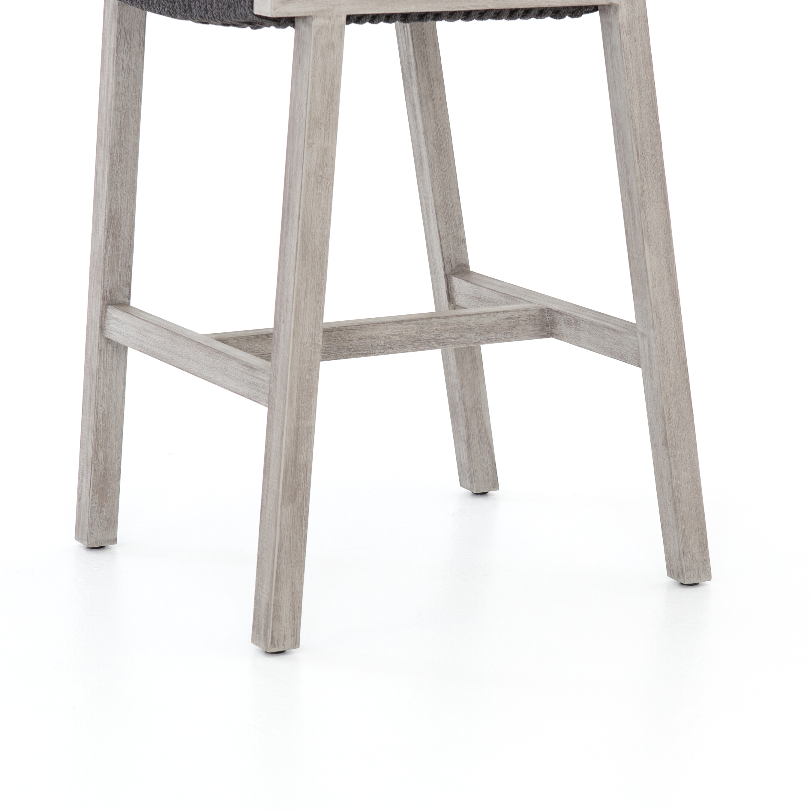 Delano Outdoor Bar + Counter Stool - Thick Dark Grey Rope - Image 2
