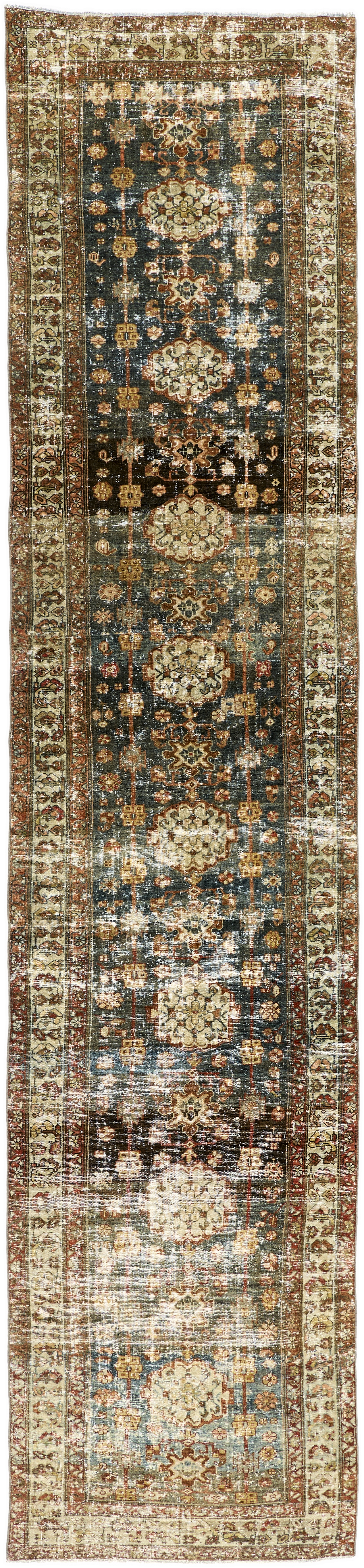 Antique One of a Kind  Indoor 3'5" x 15'2" Handmade Rug - Image 0