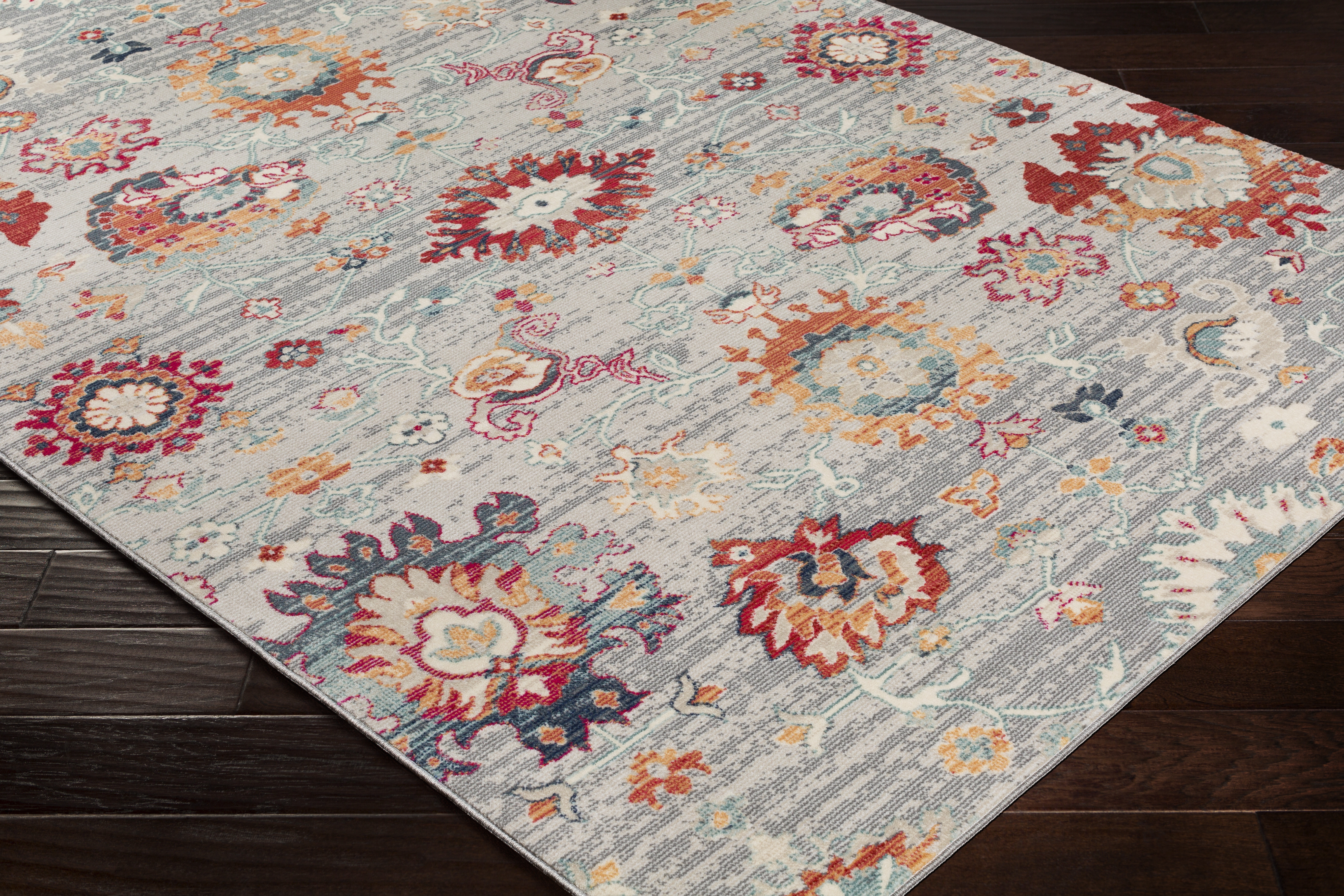 Bohemian Red Indoor 8'10" x 12'9" Machine Woven Rug - Image 7