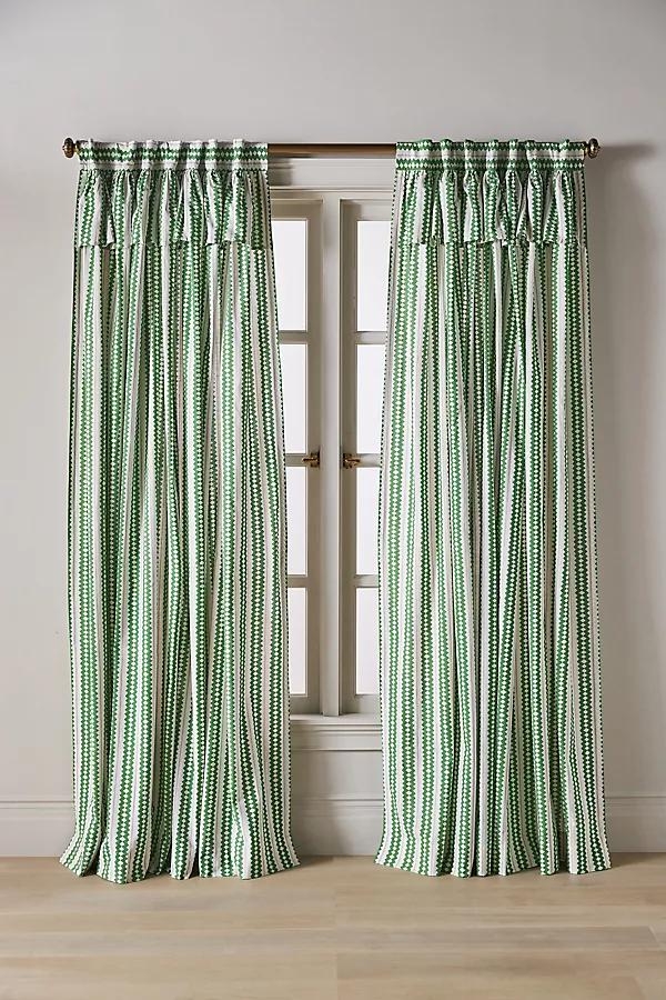 Cotton Printed Stripe Valance Curtain - Image 0
