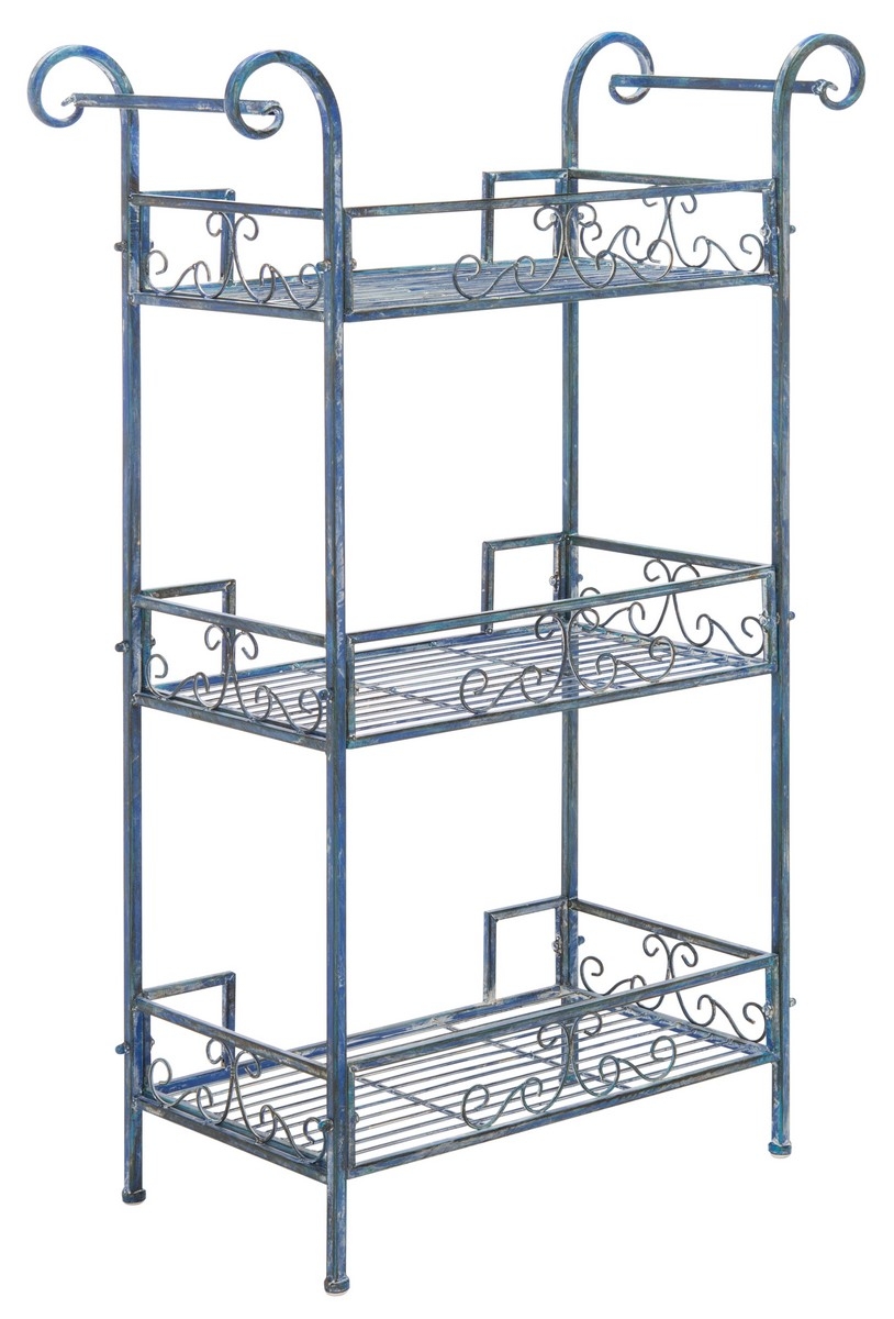 Noreen 3 Tier Shelf - Mossy Blue - Safavieh - Image 7