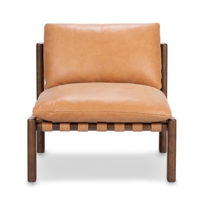 Farron Leather Slipper Chair - Image 0