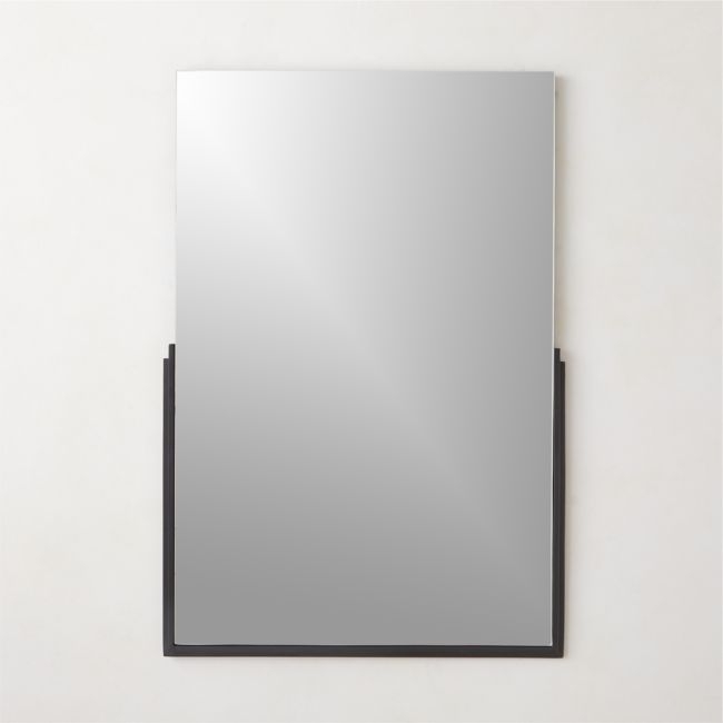 Mimi Rectangular Black Wall Mirror 24"x36" - Image 0