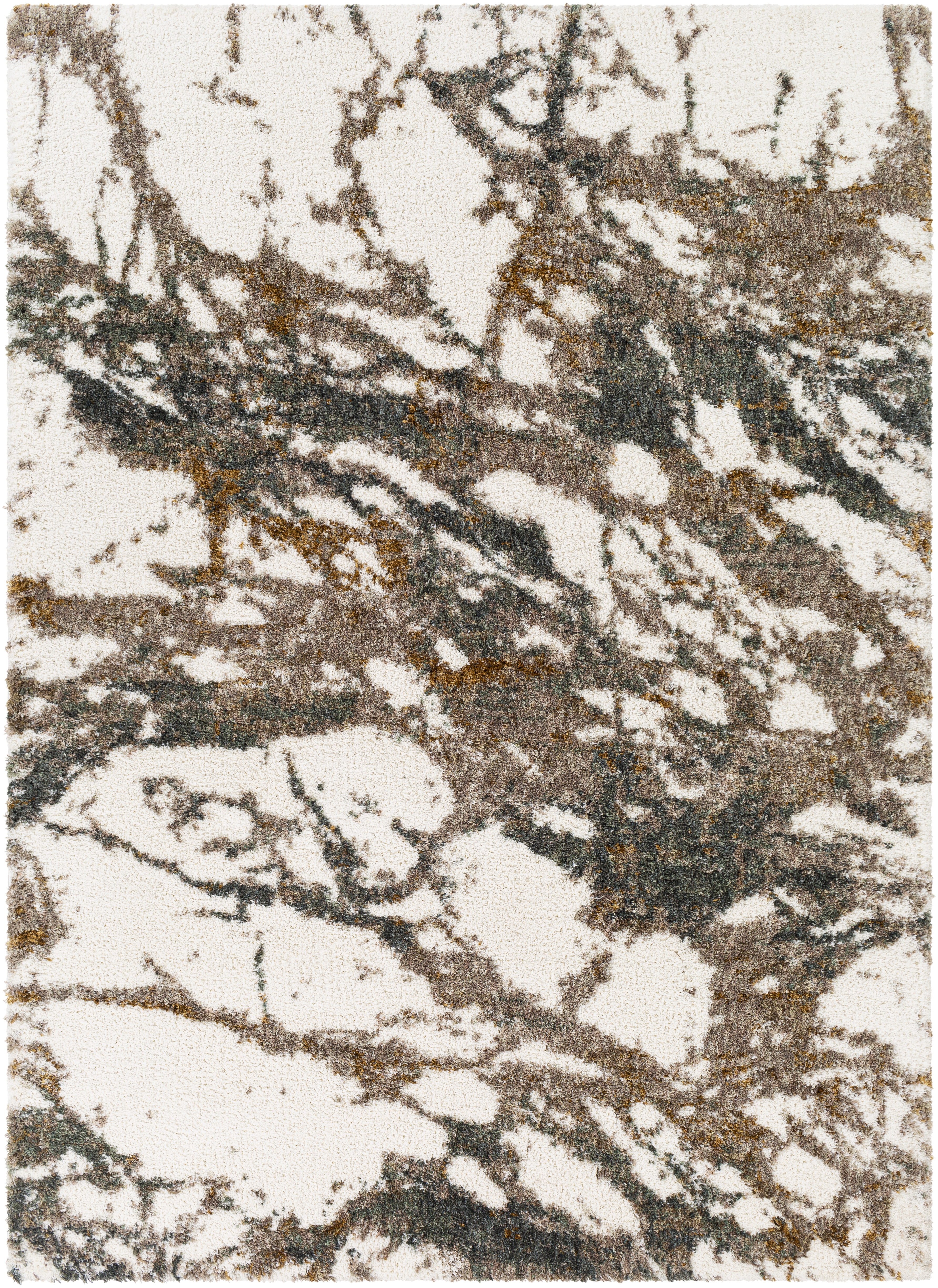 Celestial Shag Beige Indoor 7'10" x 10' Machine Woven Rug - Image 0