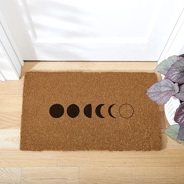 Moon Phase Doormat, 18x30, Black - Image 1