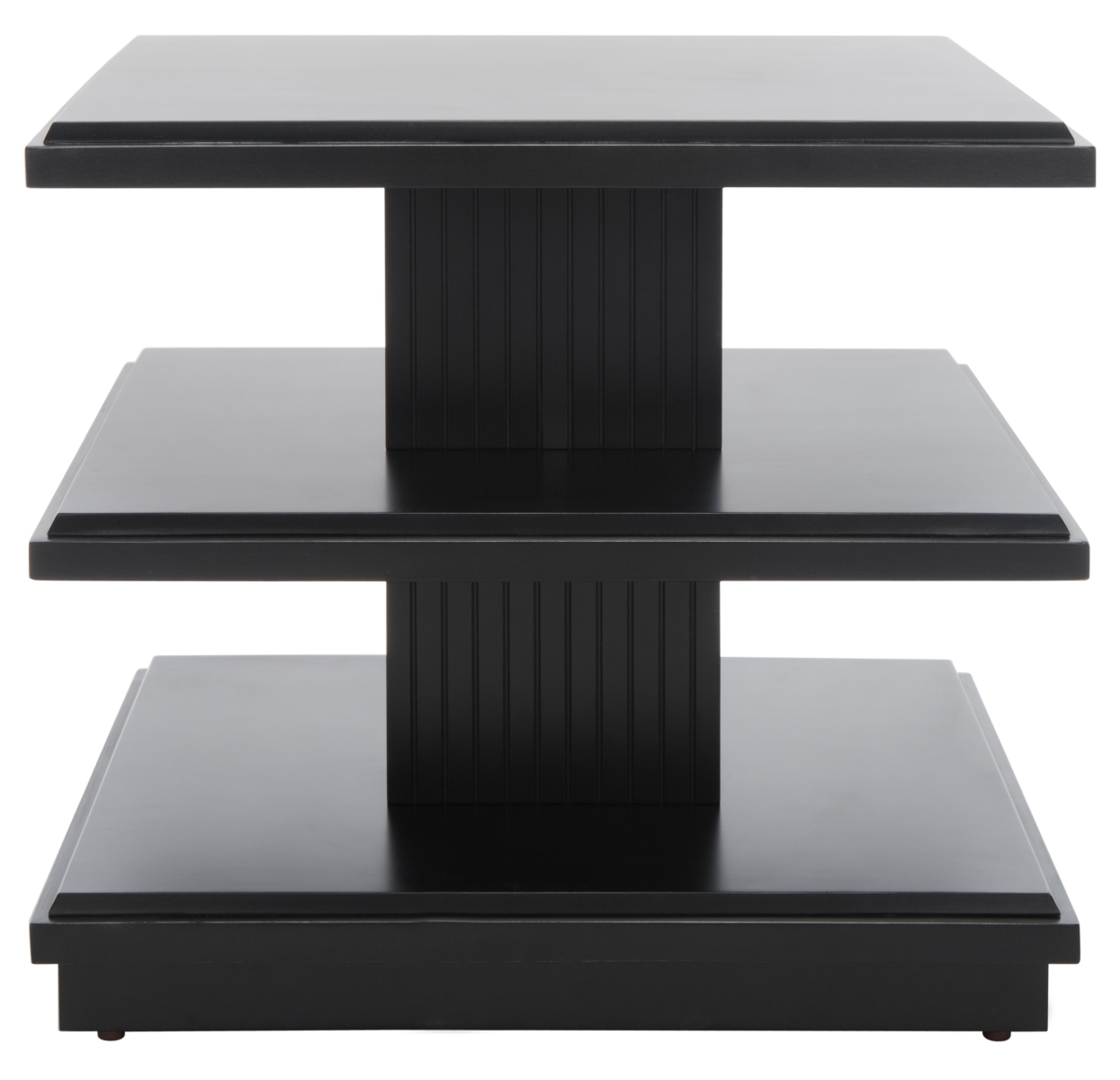 Suette 2 Shelf Accent Table - Black - Safavieh - Image 0