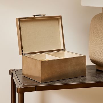 Mid-Century Loft Box, Champagne, Small, 5"H - Image 1