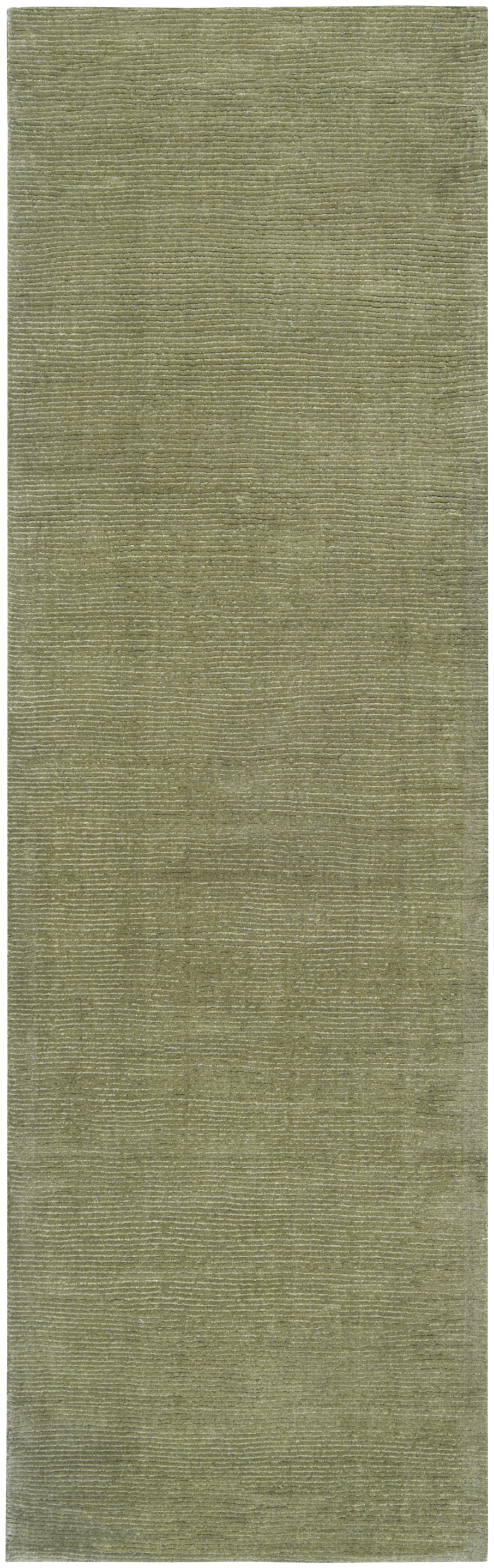 Mystique Green Indoor 2'6" x 8' Handmade Rug - Image 0