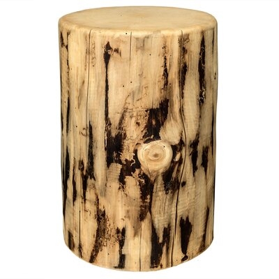 Beaudry Solid Wood Tree Stump End Table - Image 0
