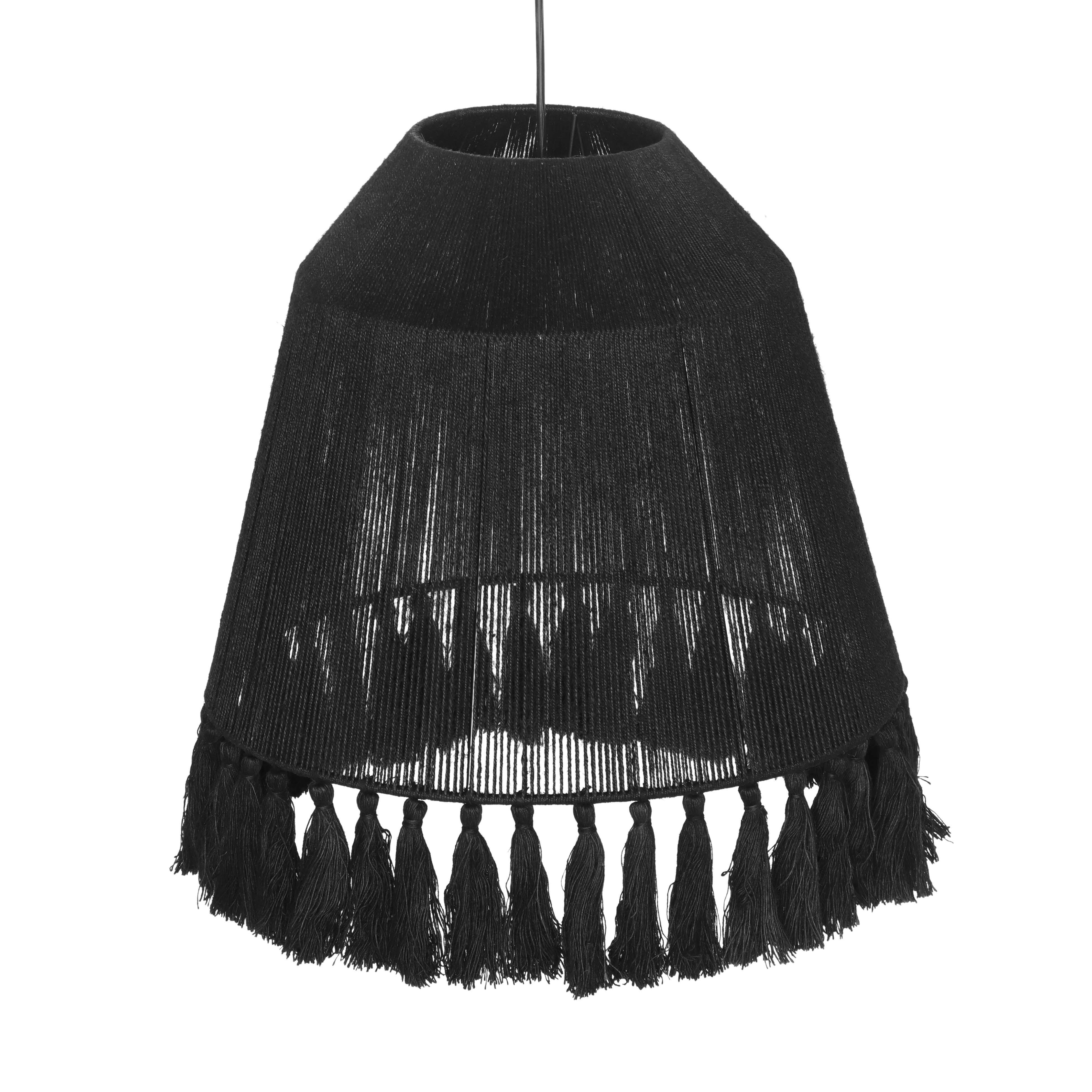 Bokaro Black Jute Large Pendant Lamp - Image 2