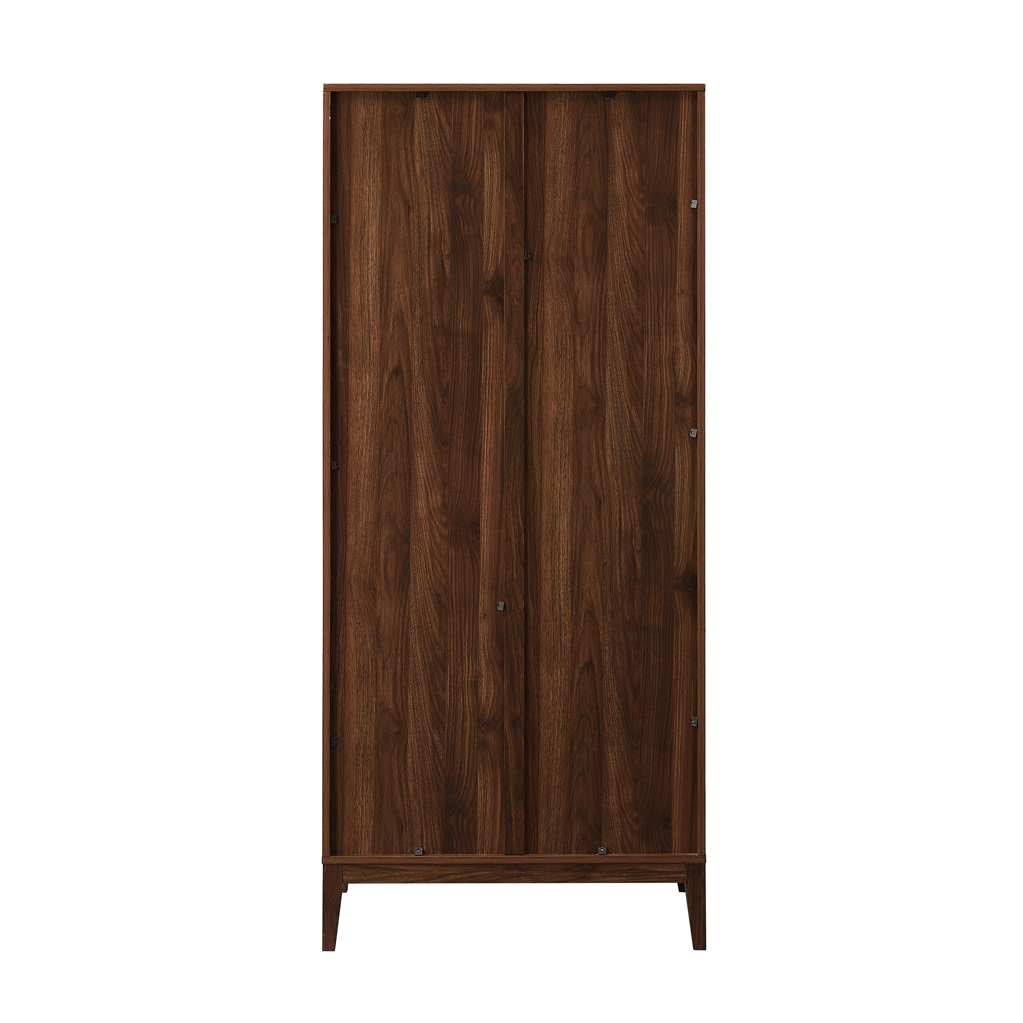 Logan 68" Chevron Storage Cabinet - Dark Walnut - Image 3