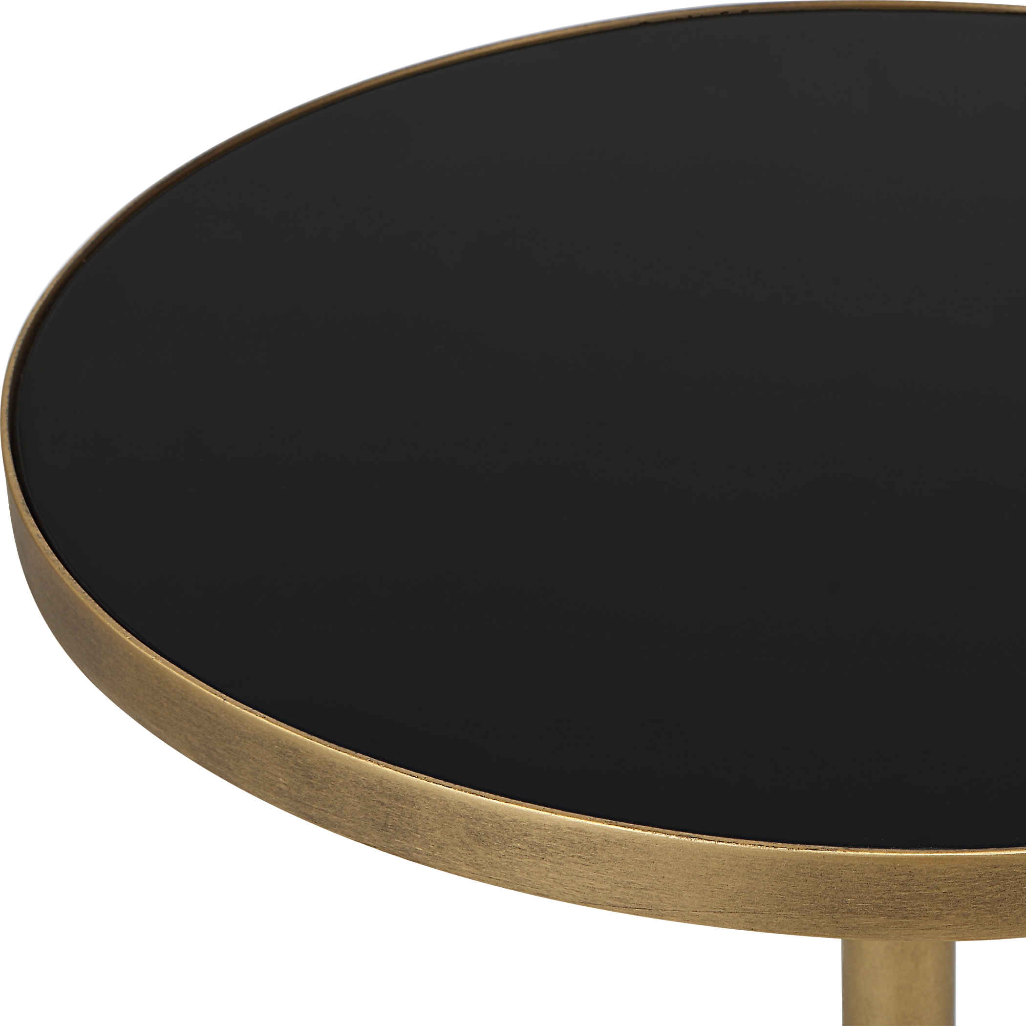 Comet Geometric Bronze Accent Table - Image 4