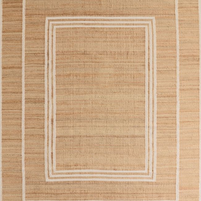 Lagos Jute and Wool Blend Ivory Handwoven Area Rug 12'x15' - Image 0