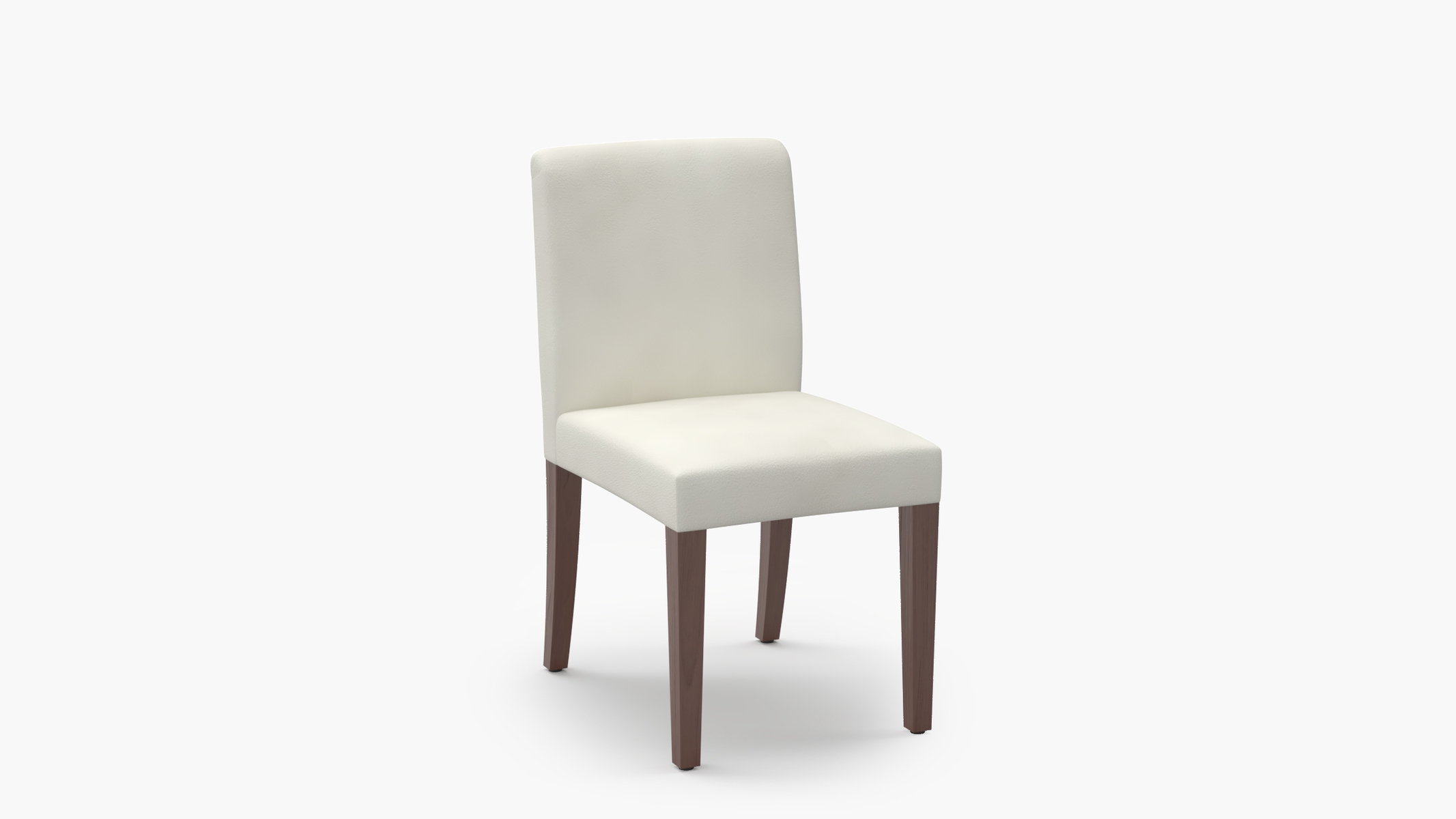 Signature Dining Chair, Sheepskin, Walnut Square Tapered Leg - Image 1