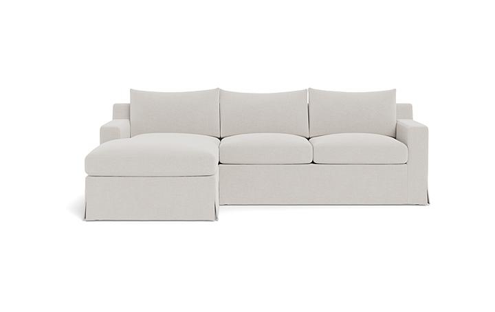 Sloan Slipcovered Left Chaise Sectional - Image 0