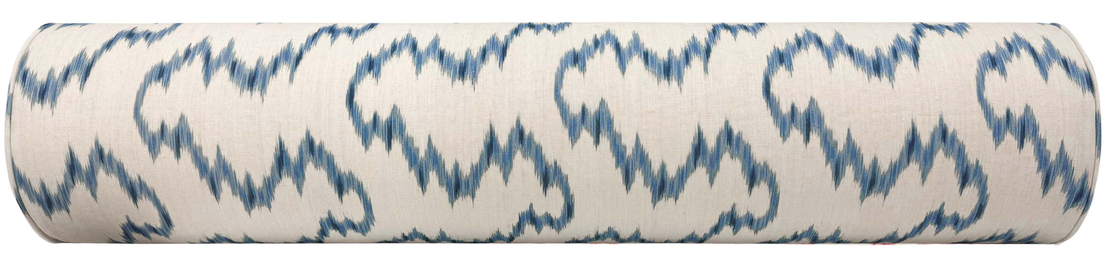 THE BOLSTER :: MALLORCAN IKAT // DELFT | LEE JOFA - TWIN // 9" X 24" - Image 4
