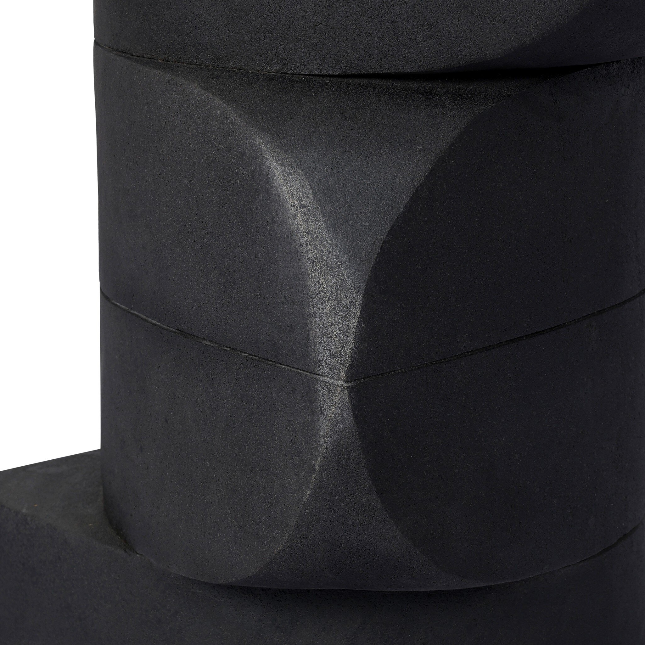 Rockie End Table - Black Lavastone - Image 11