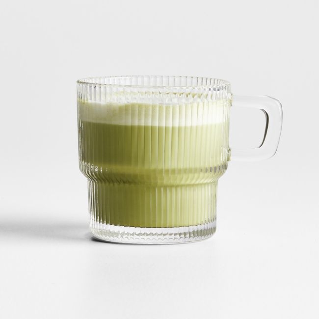 Atwell 10-oz. Stackable Ribbed Glass Mug - Image 0