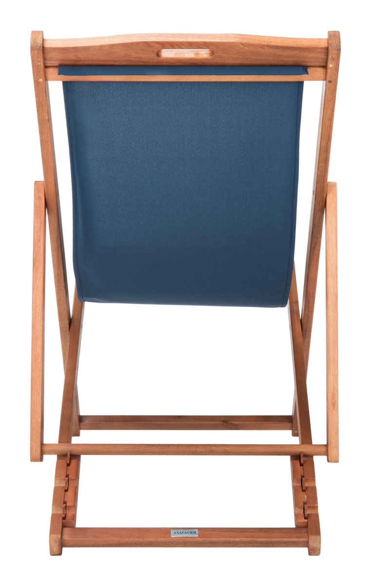 Loren Sling Chair - Natural / Navy - Safavieh - Image 6
