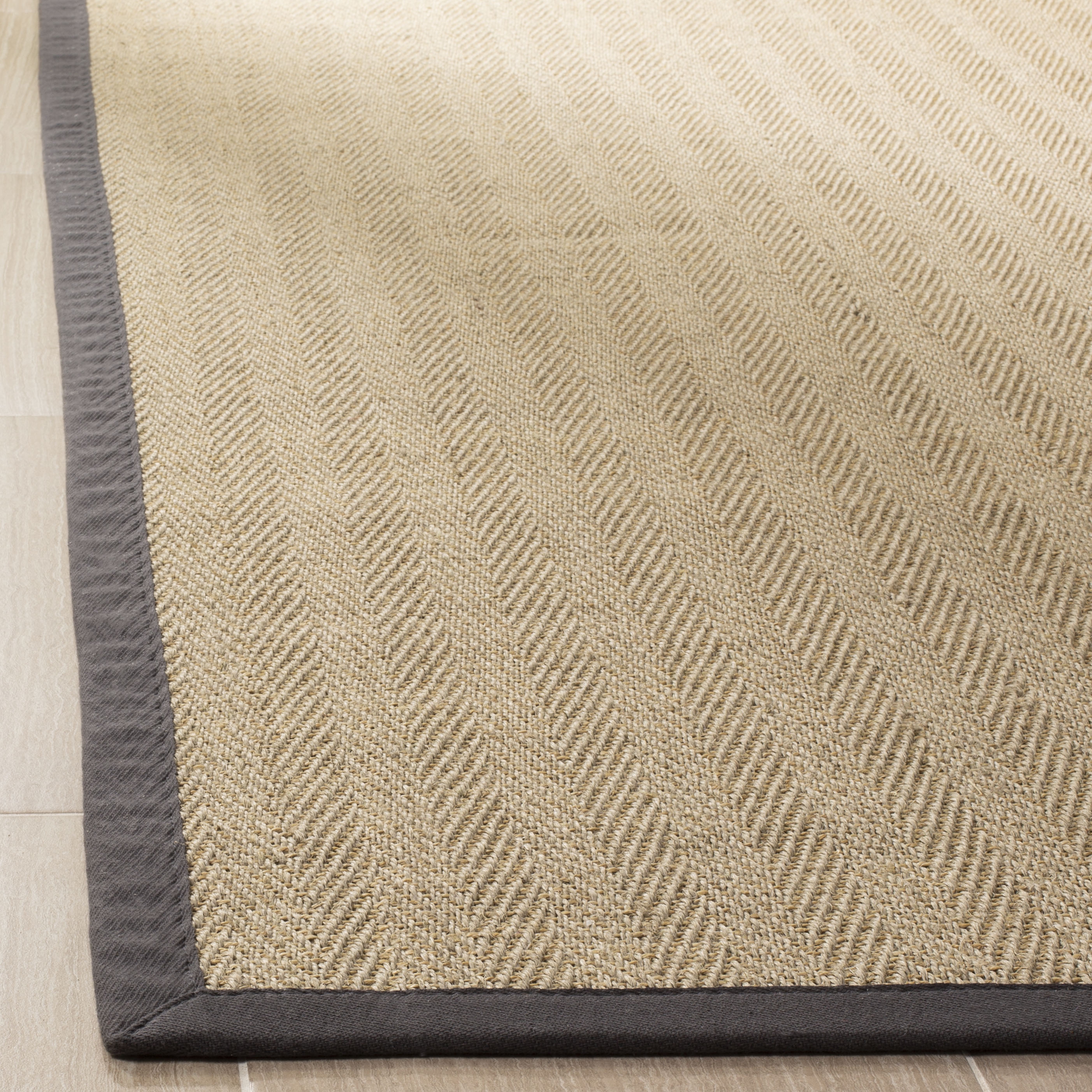 Arlo Home Woven Area Rug, NF134A, Natural/Grey,  4' X 6' - Image 2