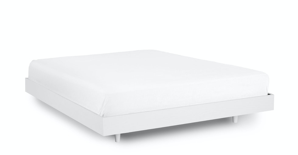 Basi King Bed Frame - White - Image 0