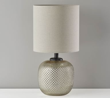 Rosalynn Glass Table Lamp, Brushed Steel - Image 3