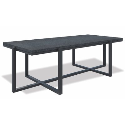 Rectangle Coffee Table With Honed Granite Top, Slate Finish - Image 0