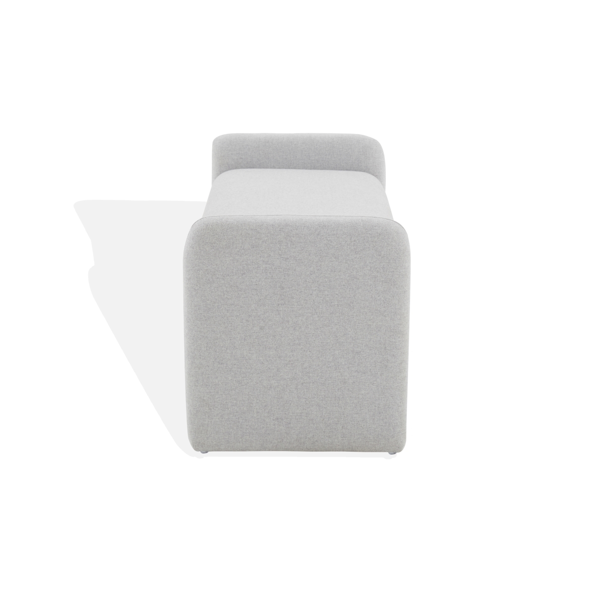 Patsy Chiclet Bench - Light Grey - Image 4