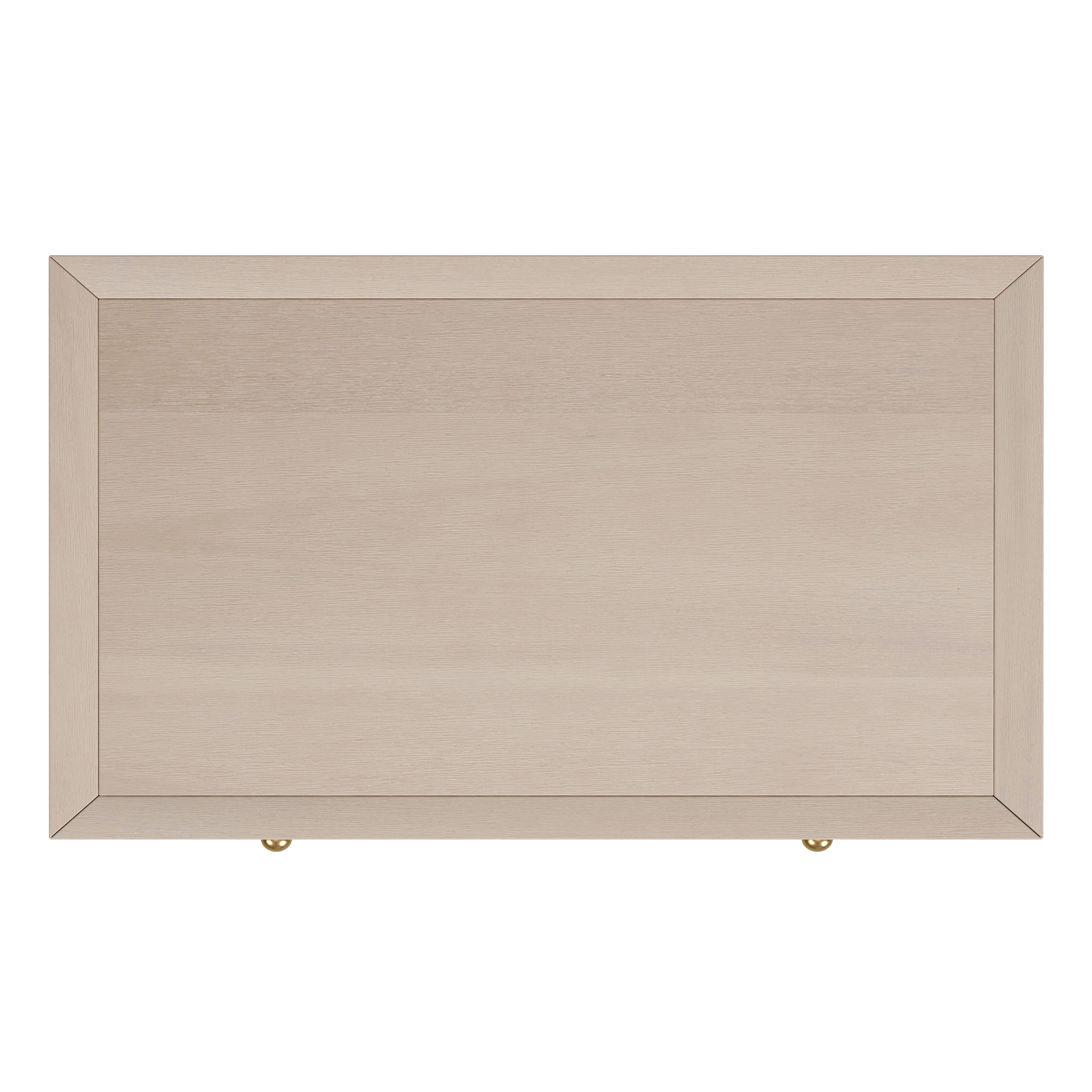 Nora Antique Taupe Nightstand - Image 2