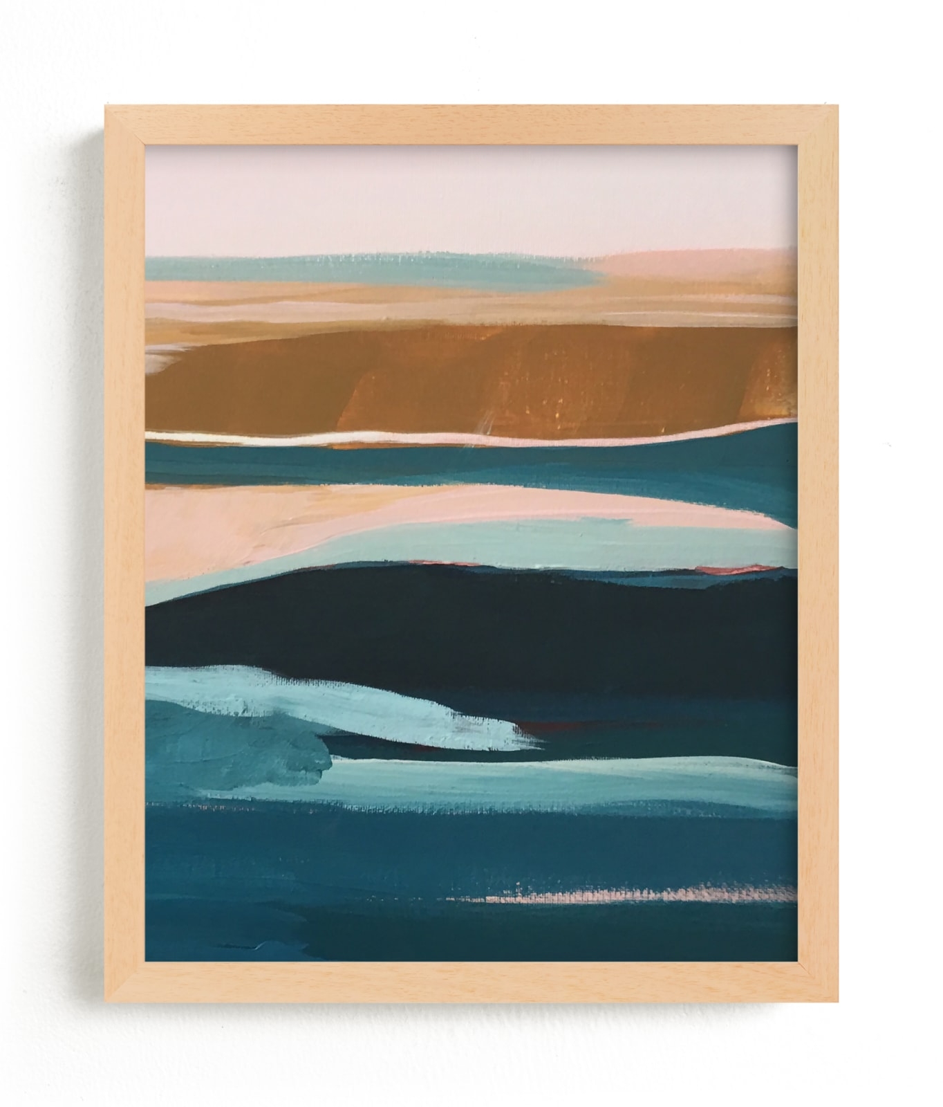 Golden Seascape Diptych II Limited Edition Fine Art Print 2 - Image 0