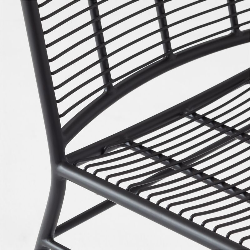 Sigma Black Metal Dining Chair - Image 5