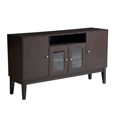 Large Storage Space Wooden Tv Cabinet Console With 4 Cabinets - Image 0