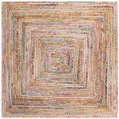 Francisco Handmade Flatweave Cotton Beige/Multicolor Area Rug - Image 0