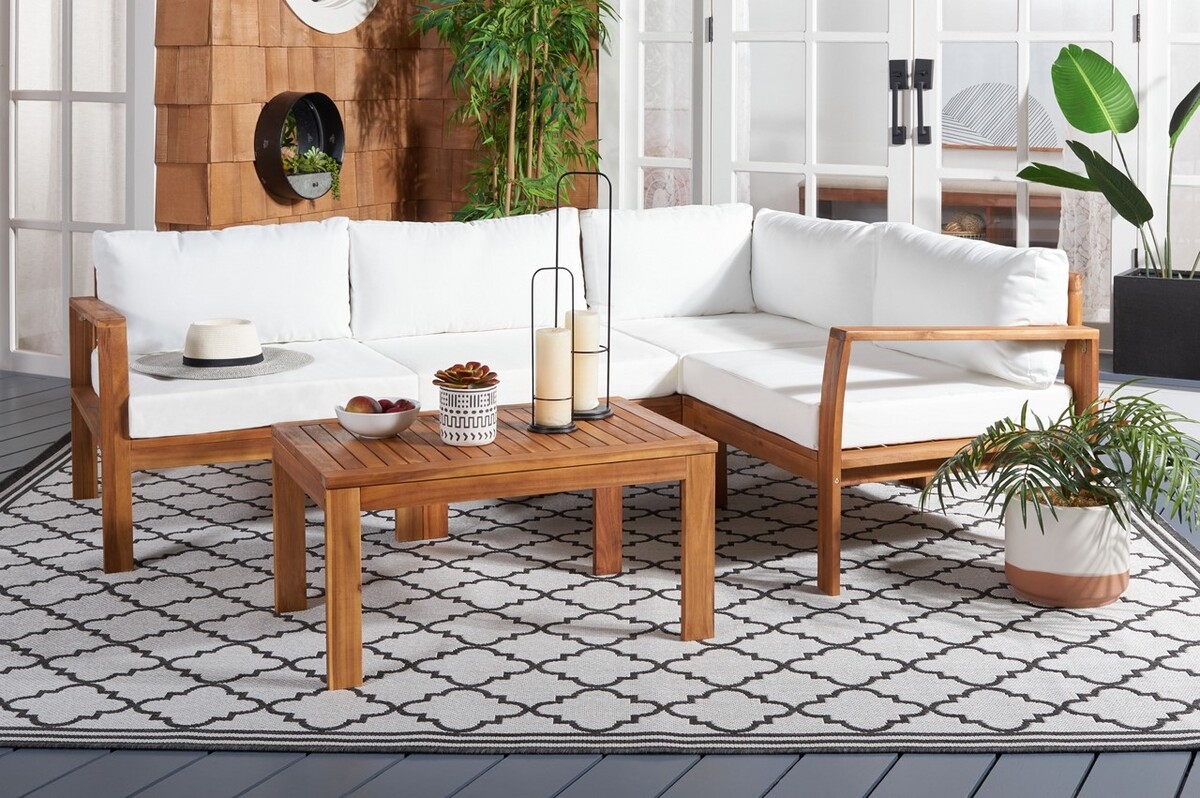 Endelia Outdoor Living Set - Natural/Beige - Safavieh - Image 1