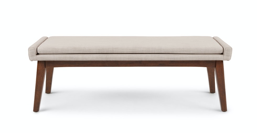 Chantel 56" Bench - Antique Ivory - Image 0