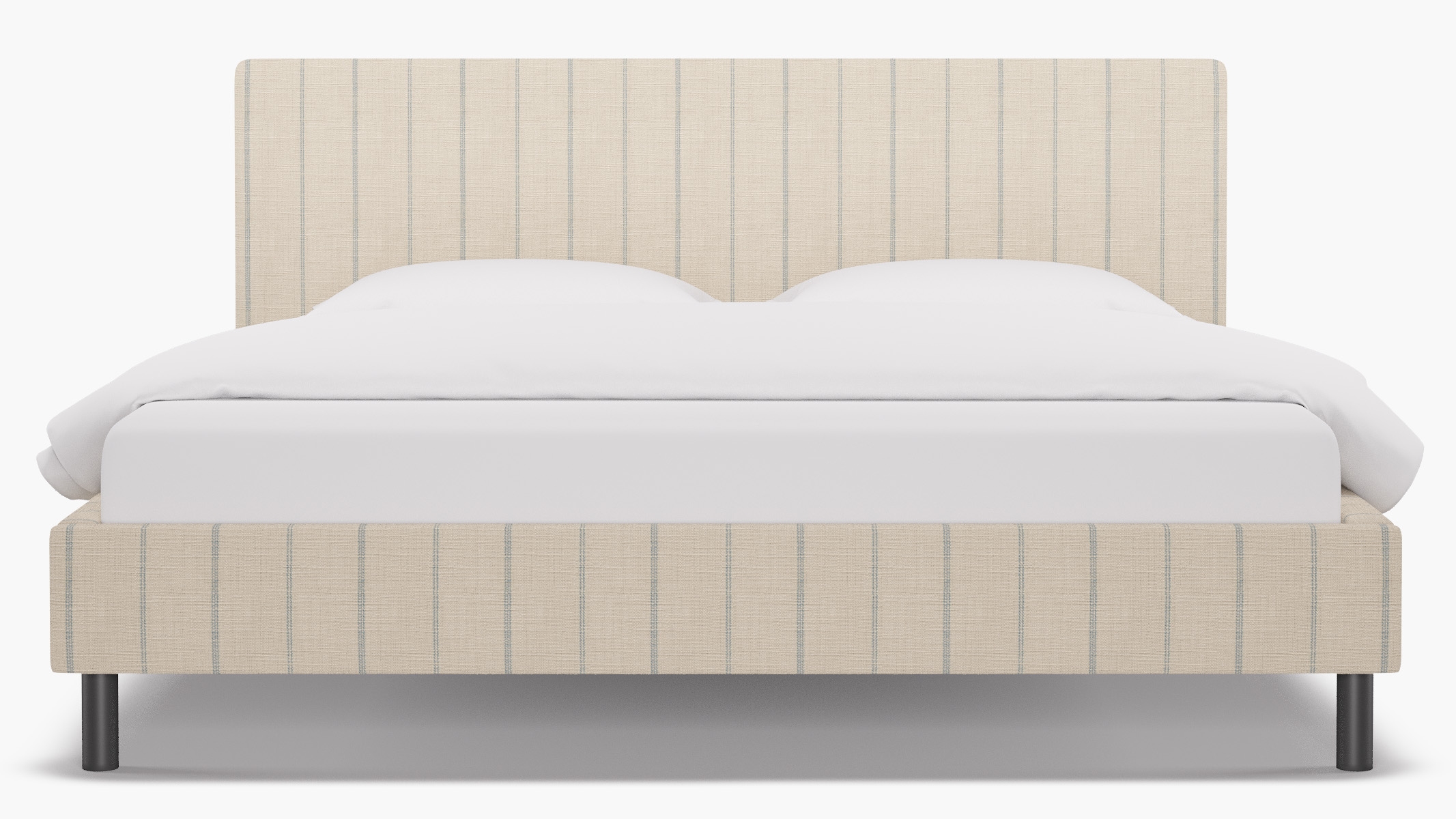 Tailored Platform Bed, Sky Fritz, King - Image 0