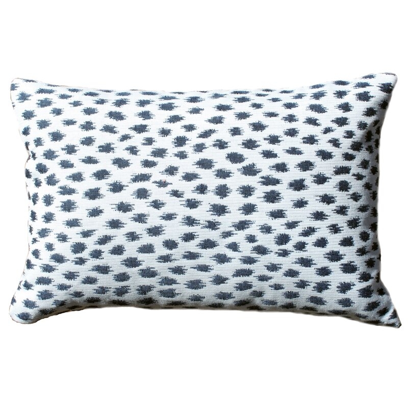 The Fabric Shoppe Pebble Beach Indoor/Outdoor Lumbar Pillow Color: Blue - Image 0