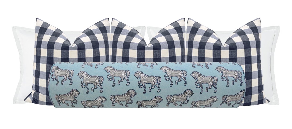 THE BOLSTER :: WATERCOLOR FLORAL // FERN - QUEEN // 9" X 36" - Image 5