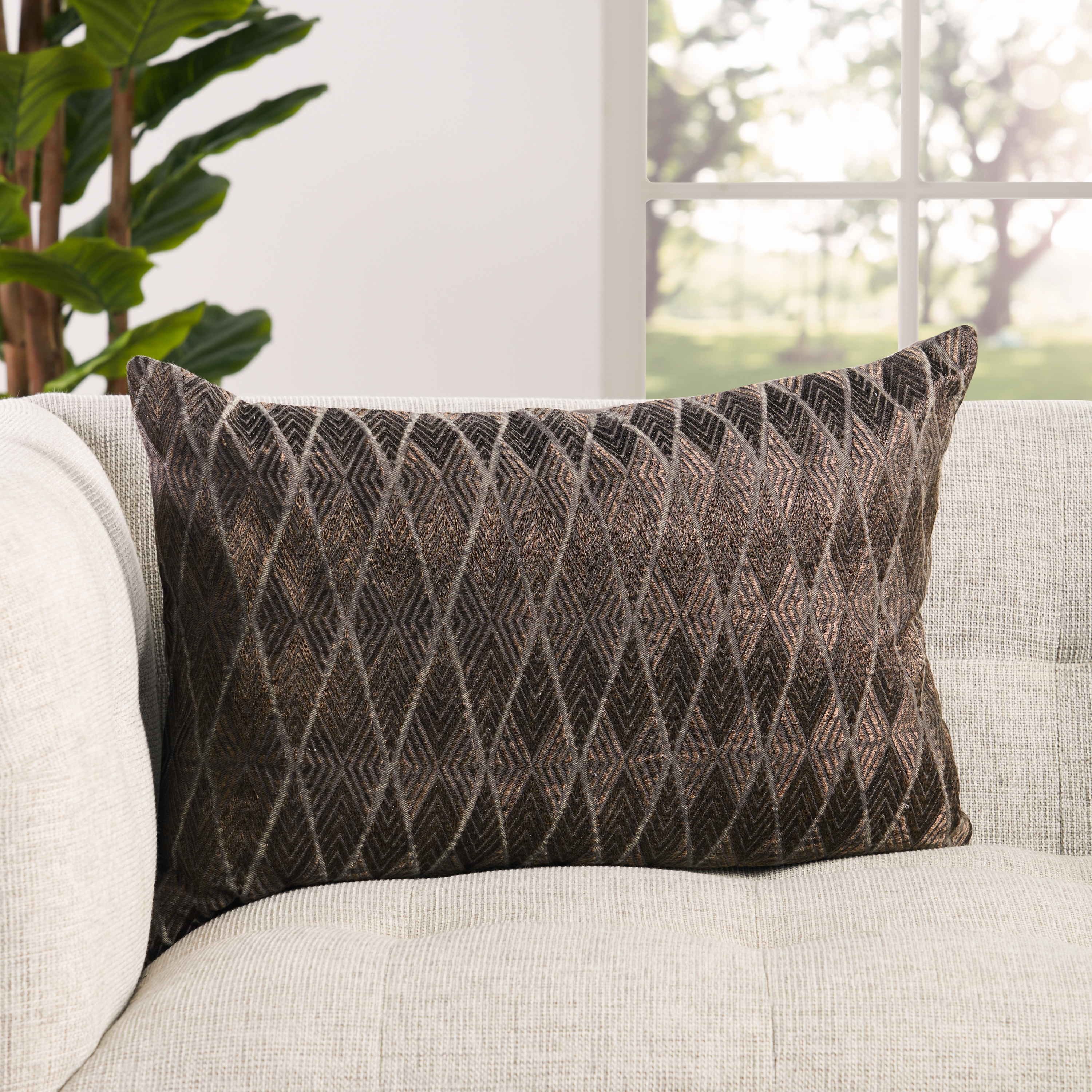 Design (US) Dark Brown 16"X24" Pillow - Image 3