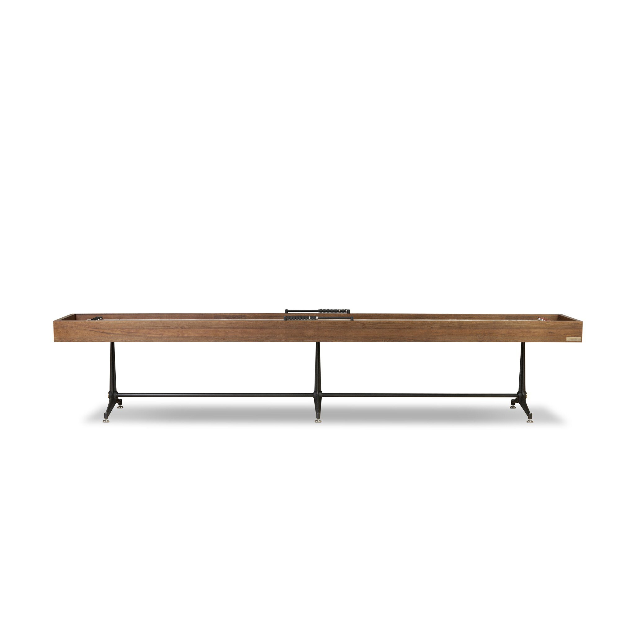 District Eight Large Shuffleboard Table - Smoked Oak - Image 7