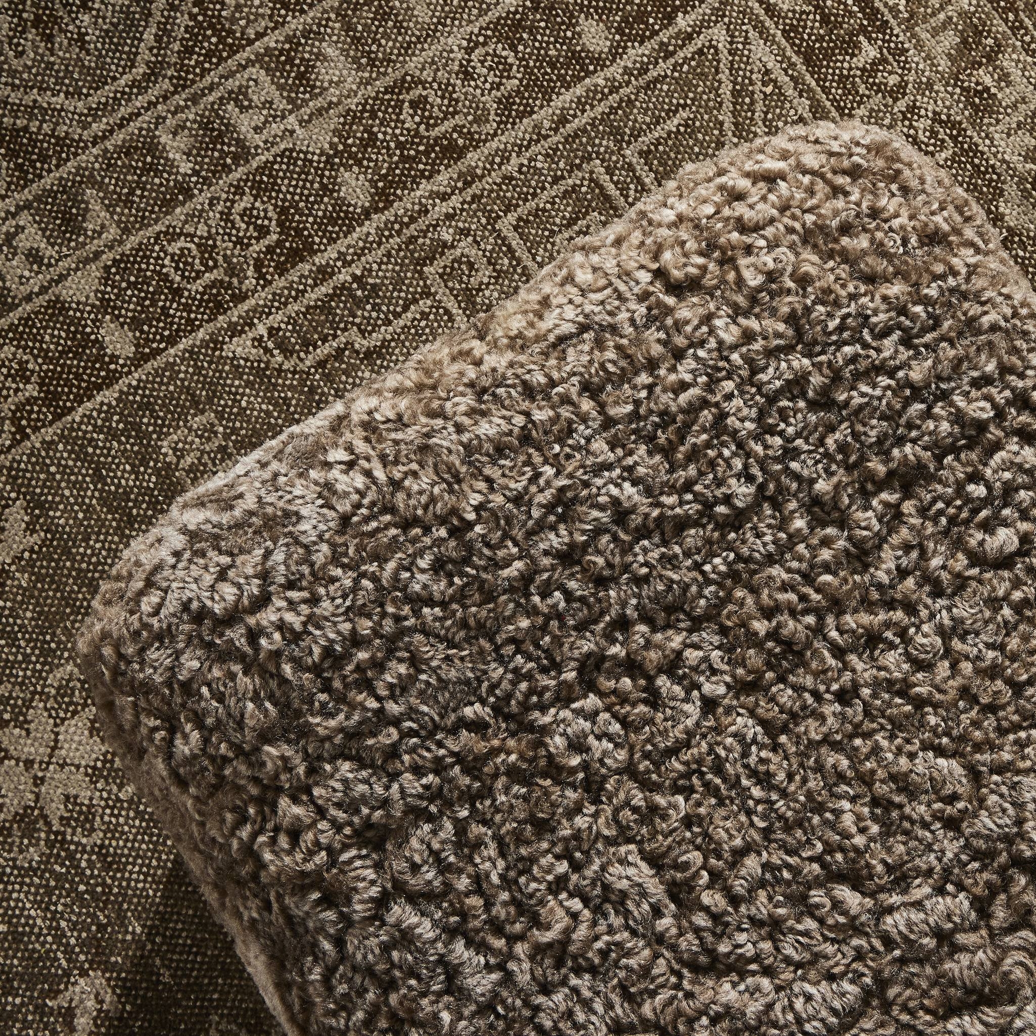 Oslo Ottoman - Taupe Shearling by Amber Lewis x Four Hands - Image 11